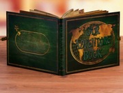 Piękny zielony album do scrapbookingu w stylu vintage, album na zdjęcia