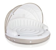 Wyspa dmuchana pływająca z daszkiem do basenu 199x150 cm Intex 58292