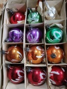 Bombki choinkowe prl kolorowe 2 k1 