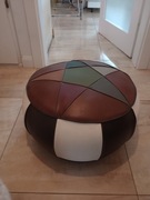 Puf skórzany, nowe obicie