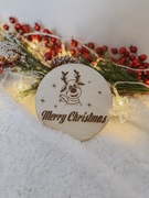 Drewniana Tabliczka do zdjęć świątecznych Merry Christmas