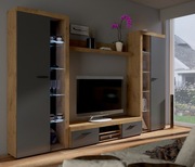 Meblościanka Riko XL grafit dąb lefkas