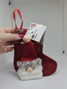 Czerwona świąteczna skarpeta z Mikołajem Eloy Christmas