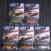 Hot Wheels Fast & Furious Silver Series zestaw 5 aut