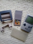 Oryginalny GameBoy Pocket z grą i szkłem powiększającym