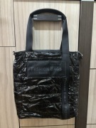 Okazja!! Czarna lakierowana torebka shopper