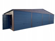 Garaż blaszany 12x6 Premium, profil ocynk, Brama 2.35