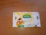 Stare puste opakowanie okładka Arko Miód i krem 2008 mydło w kostce