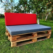 Zestaw poduszek na palety siedzisko + oparcie