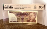 Banknot 1 milion 1991 zł Rzadka seria F *Lucow* PMG 65 EPQ Unikat