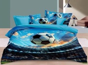 Pościel dziecięca piłka boisko bawełna satynowa 160x200 +2 poduszki 