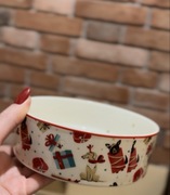 Ceramiczna miska dla psa Święta