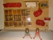 Stare mebelki dla lalek Firmy AW z PRL UNIKAT