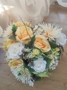 Wiązanka, Kompozycja kwiatowa, stroik duże serce