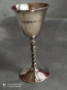 Ozdobny kielich posrebrzany Benjamin. M. Leff