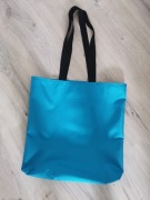 Torba na zakupy shopperka niebieska hand made   