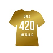 Folia flex Poli-Flex Premium 420 Złota gold metallic 100cm x 10metrów