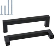 goldenwarm Uchwyty meblowe, czarne, 128 mm 15szt