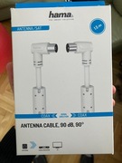 Hama kabel antenowy koaksjalny (Coaxial) kątowy z filtrem 1,5 m biały