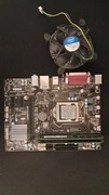 Płyta główna z procesorem, chłodzeniem i ramem