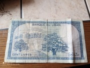 Banknot 100 funt libański kolekcja