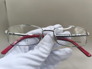 Gucci GG 1848 LYF kolor srebrny z bordowymi zausznikami - UNISEX 52-15-140