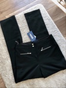 NOWE regard czarne proste klasyczne materiałowe spodnie uniwersalne butik