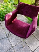 Fotel krzesło z PRL-u + materiał do obicia