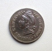 25 Centavo 1974 r.  Dominikana
