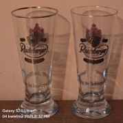 2 sztuki szklanki kolekcjonerskie do piwa Radeberger. Niemcy.