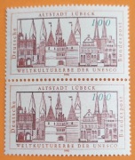 Niemcy DB znaczki 1990 # 1447** Stare miasto dwójka pionowa