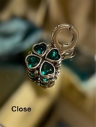 Charms najpiękniejsze czterolistna magnetyczna koniczyna S925