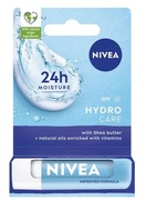 NIVEA Hydro Care pielęgnująca pomadka do ust z SPF15