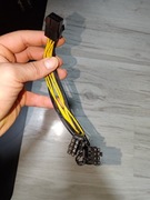 ROZDZIELACZ DO KARTY GRAFICZNEJ 6PIN - 2x 6 / 8PIN przejściówka 6pin na 16