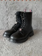 Wysokie Botki Tommy Hilfiger Glany Sztyblety Czarny Rozmiar 36