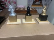 Puchar szachowy koń 3 sztuki Statuetka