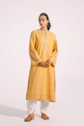 Żółta pomarańczowa tunika indyjska S 36 M 38 bawełna boho hippie etno