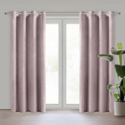 Zasłona 140x250 różowa welurowa