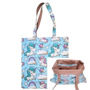 Torba na zakupy bawełniana - Jednorożce