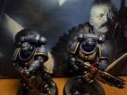 Warhammer 40k 2 sztuki Space marine infernus marine pomalowane