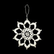 Zawieszka szydełkowa na choinkę gwiazdka 10cm (Z238)