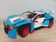 Lego technic 42077 niebieska wyścigówka