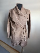 Odd Molly duzy sweter wiązany ciepły gruby wełna alpaka L XL