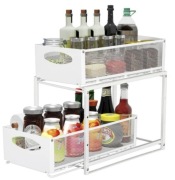 Cargo Organizer 2 Szuflady Na Blat Do Szafki Biały 2 poziomowy Kuchenny