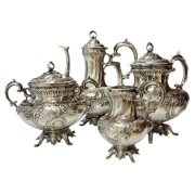 Zestaw do kawy i herbaty srebro pr 950 antyk