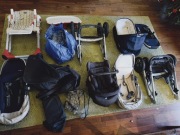 Wózki uppababy Vista + fotelik + stolik Chicco 