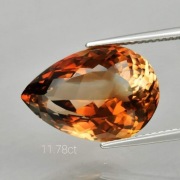 Topaz naturalny 11,78ct wycena 1650zł + certyfikat