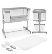 Łóżeczko turystyczne Moby System 56 x 88 cm szary