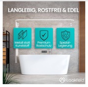 Drążek prysznicowy/wannowy LAAKFELD biały