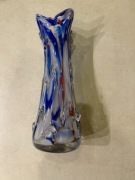 Wazon z kolorowego szkła- PRL